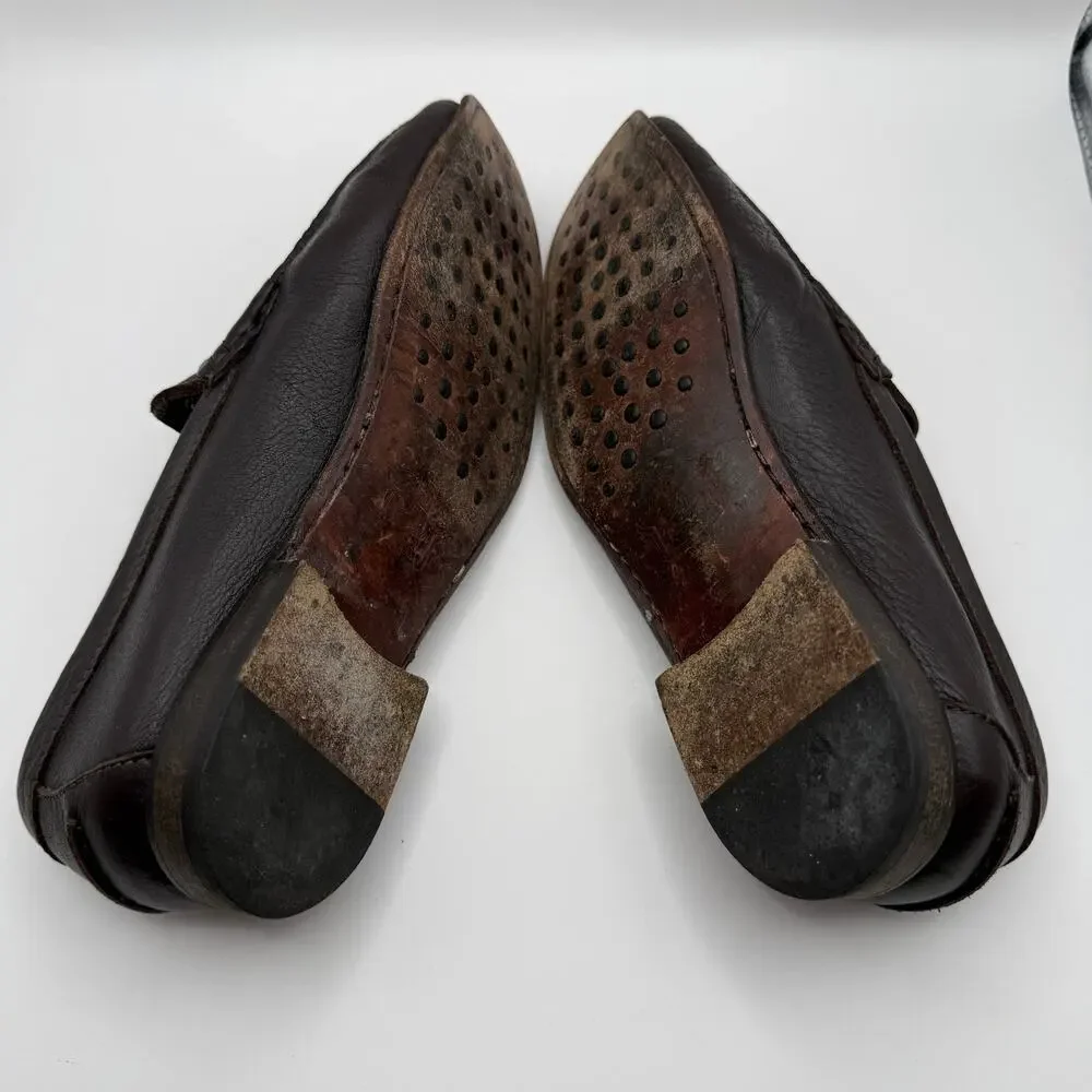 Florsheim vintage brown leather Royal Imperial driving loafers Mens 8.5